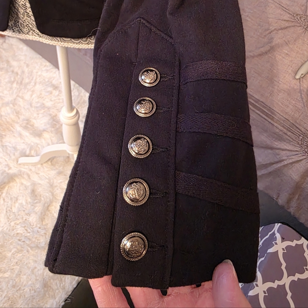 INC International Concepts Black Embellished Blazer - Picture 5 of 7
